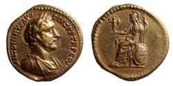 Ancient Coins - Antoninus Pius. AD 138-161. AU Aureus. Ex CNG. Rare.
