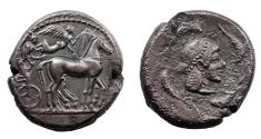 Ancient Coins - Sicily, Syracuse. Deinomenid Tyranny, 485-466 BC. Ar Tetradrachm. 46+ year pedigree.