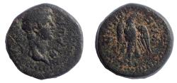 Ancient Coins - Lydia, Tralles. Nero. AD 54-68. Æ 15. Very Rare.