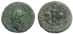 Ancient Coins - Troas. Ilium. (Troy) Vespasian, with Titus and Domitian, 69-79 AD. AE 22