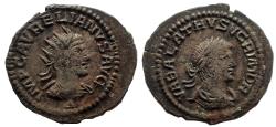 Ancient Coins - Aurelian, with Vabalathus. AD 270-275. Antoninianus