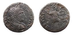 Ancient Coins - Troas. Ilium. (Troy) Caracalla (198-217). Ae 25. Very Rare depiction of the Trojan hero Hektor.