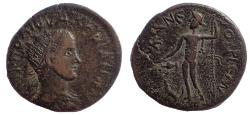 Ancient Coins - Cilicia, Anemurion: Valerian, 253-260 AD. Æ 25. Rare.