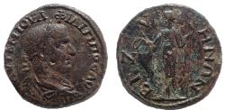 Ancient Coins - Thrace, Bizya. Philip I. AD 244-249. Æ 29, Rare