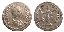 Ancient Coins - Plautilla. Augusta, AD 202-205. AR Denarius