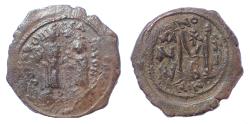 Ancient Coins - Heraclius, with Heraclius Constantine. 610-641. Æ Follis