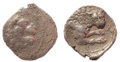 Ancient Coins - Cyprus, Amathos circa 350 BC. Rhoikos(?) Ar Tetrobol. Rare.