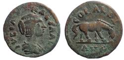 Ancient Coins - Troas. Alexandria. Julia Maesa (Augusta, 218-224/5). Ae As. Very Rare.