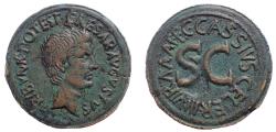 Ancient Coins - Augustus, 27 BC-AD 14. Ae As. under the moneyer C. Cassus Celer, Rome, 16 BC. Rare.