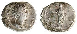 Ancient Coins - The Deified Faustina Senior, Wife of Antoninus Pius (Died A.D. 141), AR Denarius