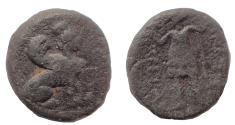 Ancient Coins - Pamphylia, Perge, 2nd-1st centuries BC. Æ 15. Sphinx.