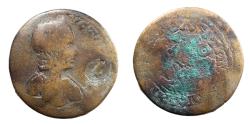 Ancient Coins - Phrygia. Hierapolis. Annia Faustina (Augusta, 221). Ae 24. Rare.