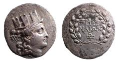 Ancient Coins - Ionia. Smyrna. Tetradrachm 150-143 BC. 37+ year pedigree.
