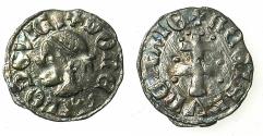 World Coins - HUNGARY.Louis I The great AD 1342-1382.AR.Dinar. Moors head.