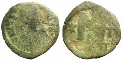 Ancient Coins - BYZANTINE EMPIRE.Justin I AD 518-527.AE.Follis.Mint of Constantinople.