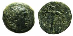 Ancient Coins - SELEUCID EMPIRE.Seleucus I 312-280 BC.AE.21.1mm. Mint of ANTIOCH. Reverse.Athena with Anchor in field.