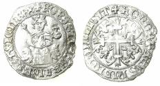World Coins - ITALY.Kingdom of Naples.Robert 'The Wise' of Anjou AD 1309-1343.AR.Gigliato. Possibly posthumous issue, uncertain mint.