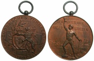 World Coins - SWITZERLAND.ZURICH.Confederation of Gymnastics.AE.Medallion 1903.