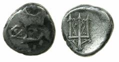 Ancient Coins - THRACE.BYZANTIUM.Circa 357-340 BC.AR.Hemidrachma, Rhodian standard.