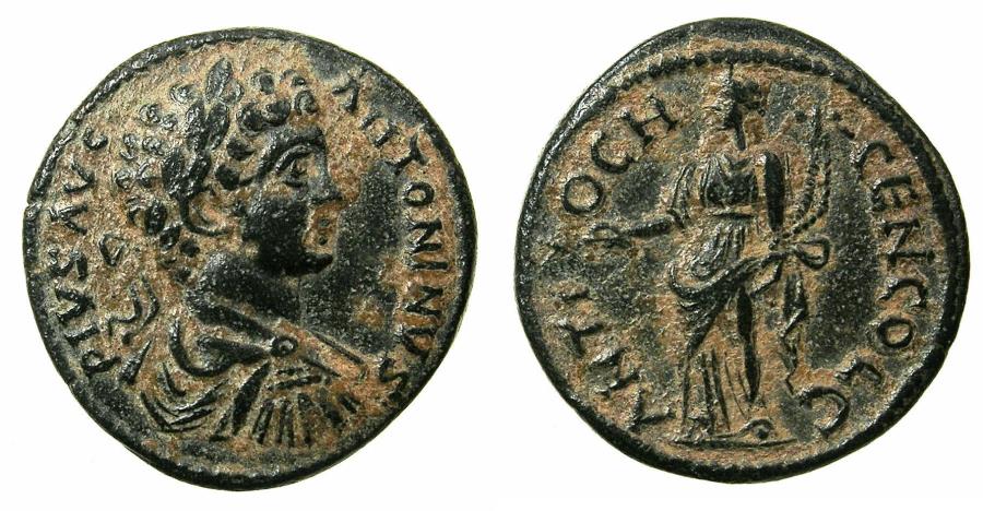 Pisidia Antioch Caracalla Ad 198 217 Ae 23mm Reverse Genius Of The Colony