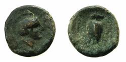 Ancient Coins - ARKARNIA.Argos Amphilochikon.Circa 3rd cent BC.AE.14.6mm. Athena / Owl