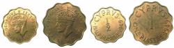 World Coins - CYPRUS.George VI 1936-1952.AE.Piastra and Half Piastre 1949. BU. *** Final denominations bearing the value Piastre ****
