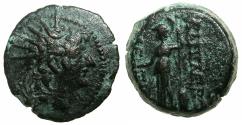Ancient Coins - SELEUCID EMPIRE.Alexander II Zebina 128-123 BC.AE.21.7mm. Mint of ANTIOCH