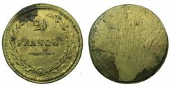 World Coins - ITALY.MILAN? Brass. weight for French 20 Gold Francs. circa 1799-1814.