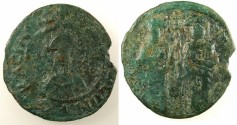 Ancient Coins - BYZANTINE EMPIRE.Andronicus II and Michael IX AD 1294-1320.AE.Assarion.Mint of Constantinople.