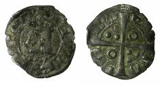 World Coins - SPAIN.CATALONIA.James II AD 1291-1327.Billon.Denier.Type II.
