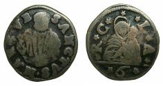 World Coins - ITALY.VENICE.Anonymous. Circa 1619 - 1676.AE.Bezzo of 6 Bagattinin.N.D.