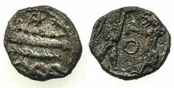 Ancient Coins - PHOENICIA.SIDON.Straton I ( Abdashtart ) Circa 370-358 BC.AR.1/16th Shekel. Phoenician standard.