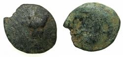 Ancient Coins - ARMENIA.ARTAXIADS.Tigranes II 95-56 BC or Tigranes III 20-6 BC.AE. Dichalkous.Uncertain mint. Reverse.Nike