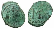 Ancient Coins - BYZANTINE EMPIRE.CYPRUS.Heraclius AD 610-641.AE.Follis, struck AD 626/627?.Mint of Constantia?