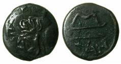 Ancient Coins - BLACK SEA.PANTIKAPAION.Circa 3rd Cent BC.AE.22mm.