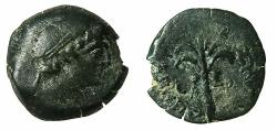 Ancient Coins - SELEUCID EMPIRE.Demetrius I 162-150 BC.AE.Dilepton.struck 152/1 BC.Mint of TYRE.