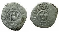 World Coins - ITALY.CAFFA ( Theodosia ). Genoese colony.AR.Bi-lingual Asper.circa 15th cent AD.