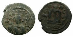 Ancient Coins - ARAB BYZANTINE.HIMS ( EMESSA ).Anonymous 7th cent AD.AE.Fals.
