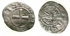 World Coins - CRUSADER STATES.Counts of TRIPOLI.Bohemond IV,V or VI C.1201-1274.Bi.Denier.Type 5