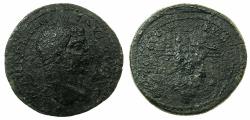 Ancient Coins - CYPRUS.KOINON OF CYPRUS.Caracalla AD 198-217.AE.31.8mm.Mint of PAPHOS.~#~.Temple of Aphrodite at Paphos.