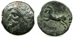 Ancient Coins - NUMIDIA.Massinissa or Micipsa circa 203-148-118 BC.AE.26.7mm.