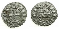 World Coins - ITALY.SICILY.Henry VI AD 1194-1197 with Constance 1194-1196.Billon.Denaro.Mint of BRINDISI