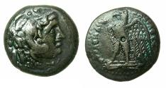 Ancient Coins - PTOLEMAIC EMPIRE.EGYPT.Ptolemy II Philadelphos 285-246 BC.AE.Trihemiobol.Series 3.struck mid to late 260's. Mint of ALEXANDRIA.
