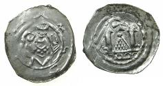 World Coins - AUSTRIA.SALZBERG.Archbishopric.Adalbert III of Bohemia AD 1168-1177 and 1183-1200.AR.Freisach Pfenning.