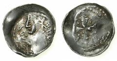 World Coins - FRANCE.METZ. Bishopric. Jean I d'Aprement AD 1225-1239.AR.Denier.