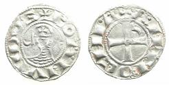 World Coins - CRUSADER STATES.Principality of ANTIOCH. Bohemond III or IV c.1149-1233 Bi.Denier. Class E.