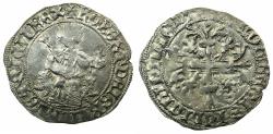 World Coins - ITALY.Kingdom of Naples.Robert 'The Wise' of Anjou AD 1309-1343.AR.Gigliato.Pothumus issue, uncertain ruler or mint.