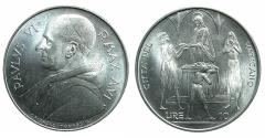 World Coins - ITALY.VATICAN CITY.Pope Paul VI 1963-1978.Aluminum.10 Lire. ANNO VI (1968 ). F.A.O