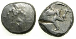 Ancient Coins - PAMPHYLIA.ASPENDOS.Circa 460-430 BC.AR.Stater. Hoplite. Triskeles.