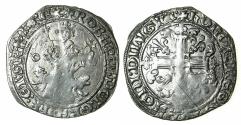 World Coins - ITALY.Kingdom of Naples.Robert 'The Wise' of Anjou AD 1309-1343.AR.Gigliato. Privvy mark Annulet. Extremely rare.